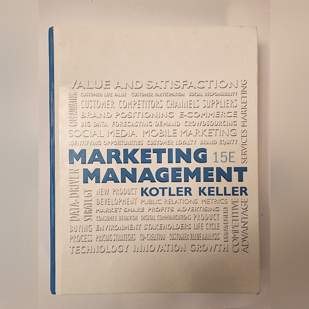 Marketing Management Kottler Keller 15. ISBN 10: 0-13-385646-1